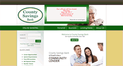 Desktop Screenshot of countysavingsbank.com